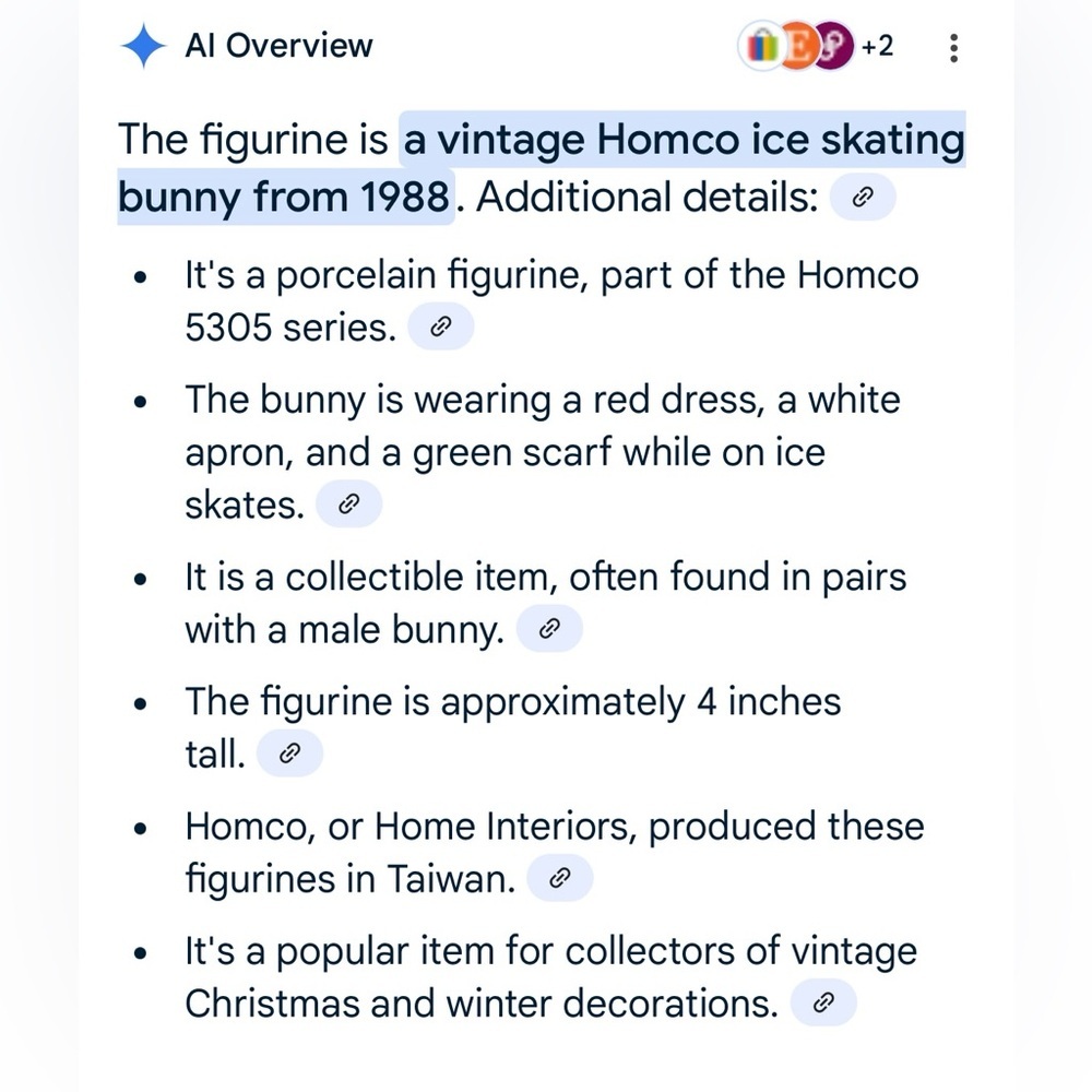 Homco Christmas skating bunnies set of 2 - Picture 11 of 11